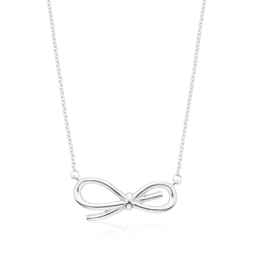 Vera Wang Sterling Silver Bow Necklace