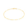 9ct Yellow Gold 19cm Paperclip Bracelet
