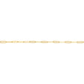 9ct Yellow Gold 19cm Paperclip Bracelet