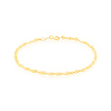 9ct Yellow Gold 19cm 40 Gauge Singapore Bracelet