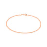 9ct Rose Gold 19cm Curb 50 Gauge Diacut Bracelet