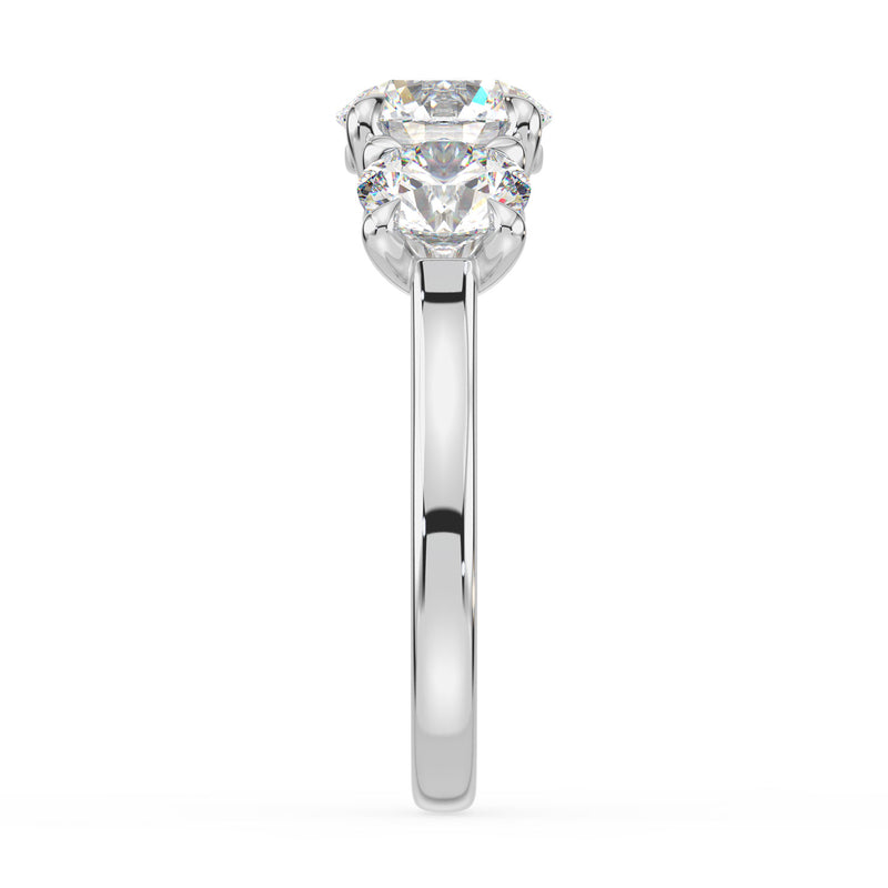 Promise 18ct White Gold Round Cut 4 Carat tw IGI Certified Lab Grown Diamond Ring