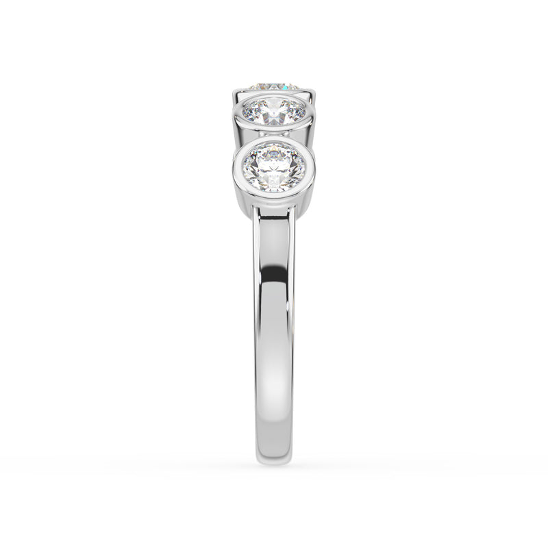 18ct White Gold Round Cut 1.00 Carat tw Lab Grown Diamond Ring