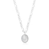 Perla by Autore Sterling Silver 60cm Mother of Pearl Figaro Necklace