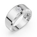 9ct White Gold Round Cut 0.50 Carat Lab Grown Diamond Ring