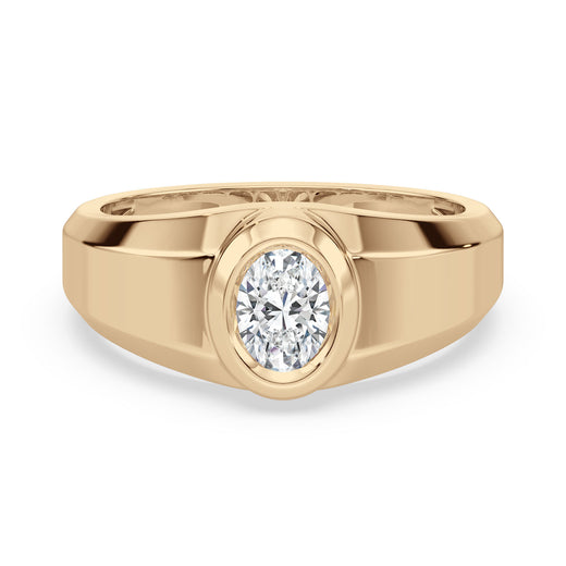 9ct Yellow Gold Oval Cut 0.75 Carat Lab Grown Diamond Ring