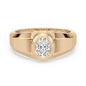 9ct Yellow Gold Oval Cut 0.75 Carat Lab Grown Diamond Ring