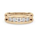 9ct Yellow Gold Round Cut 1 Carat tw Lab Gown Diamond Ring