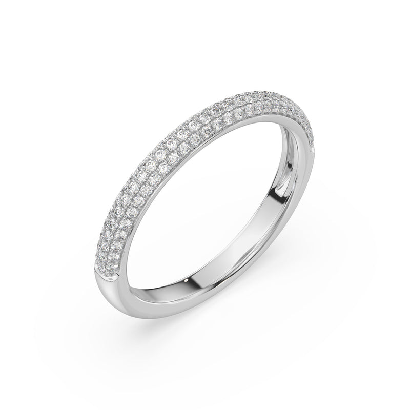 18ct White Gold Round & Marquise Cut 0.25 Carat tw Lab Grown Diamond Ring