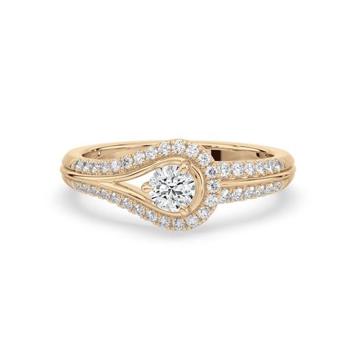 18ct Yellow Gold Round Cut 0.50 Carat tw Diamond Ring