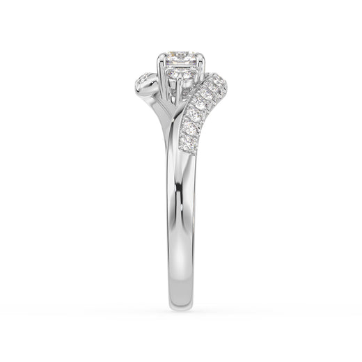 18ct White Gold Round Cut 0.50 Carat tw Diamond Ring