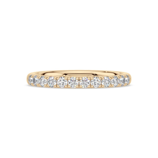 18ct Yellow Gold Round Cut 0.50 Carat tw Lab Grown Diamond Ring