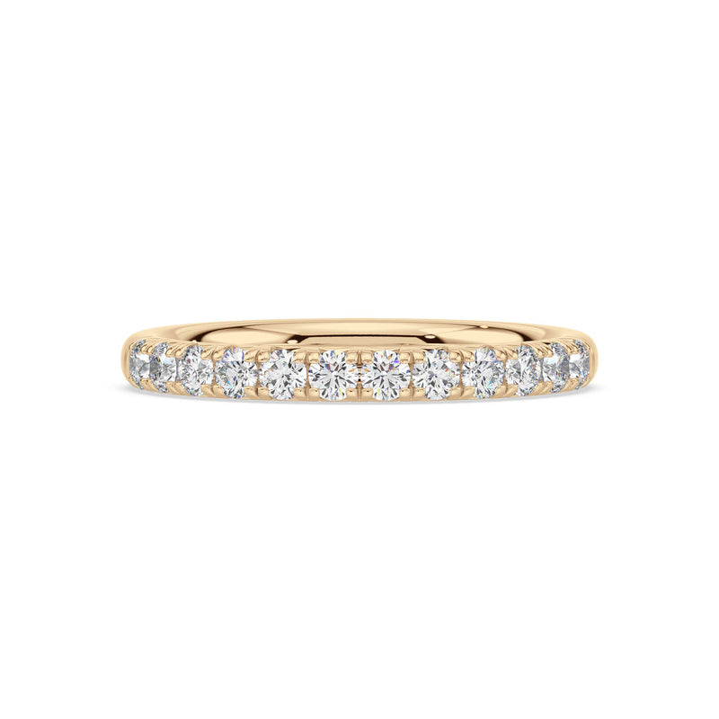 18ct Yellow Gold Round Cut 0.50 Carat tw Lab Grown Diamond Ring