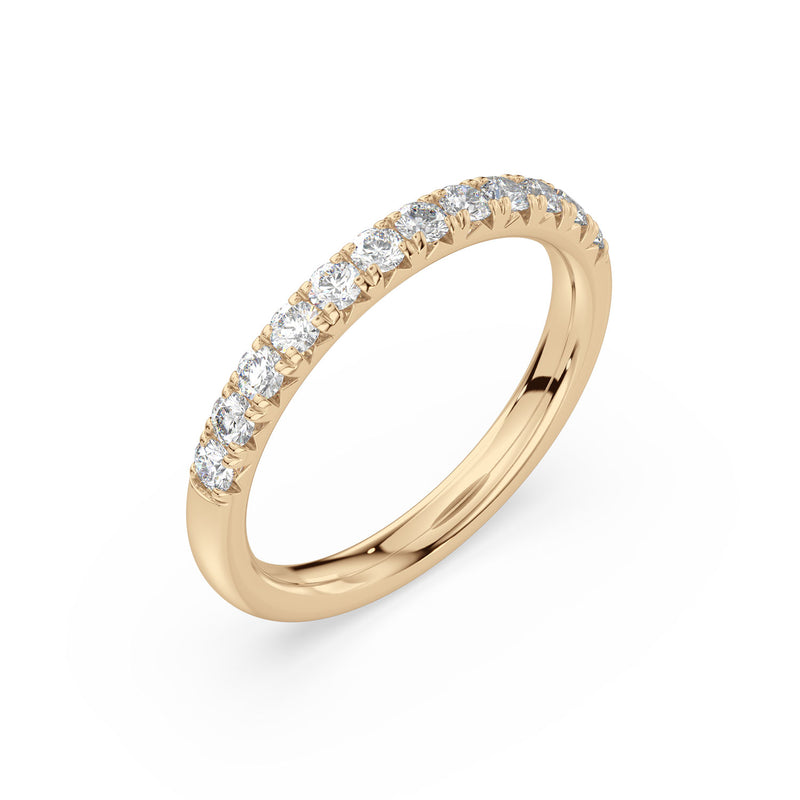 18ct Yellow Gold Round Cut 0.50 Carat tw Lab Grown Diamond Ring