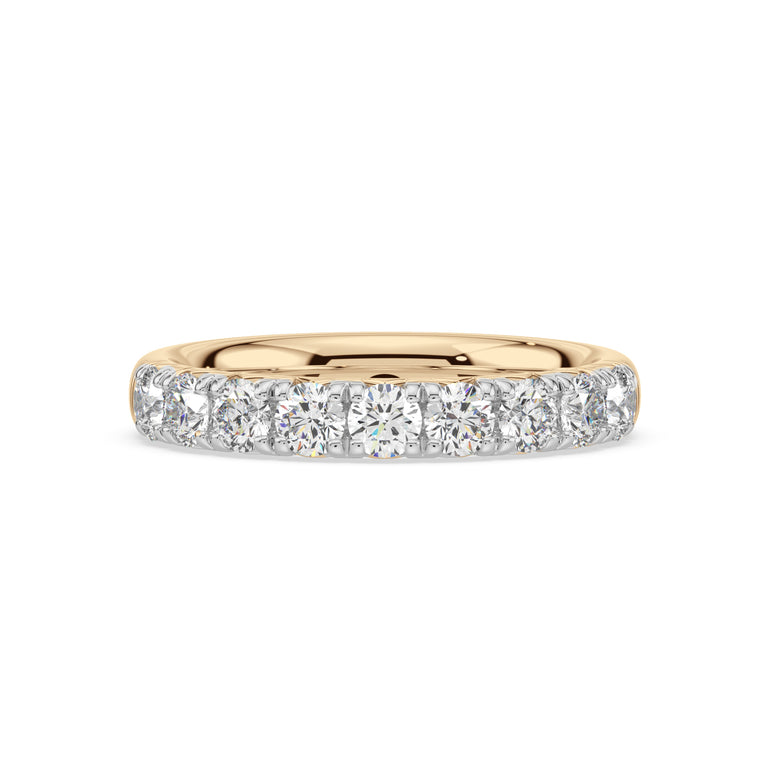 18ct Yellow Gold Round Cut 1.00 Carat tw Lab Grown Diamond Ring