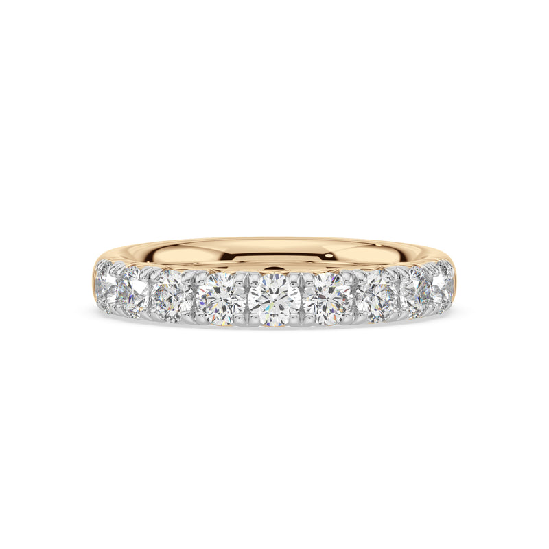 18ct Yellow Gold Round Cut 1.00 Carat tw Lab Grown Diamond Ring