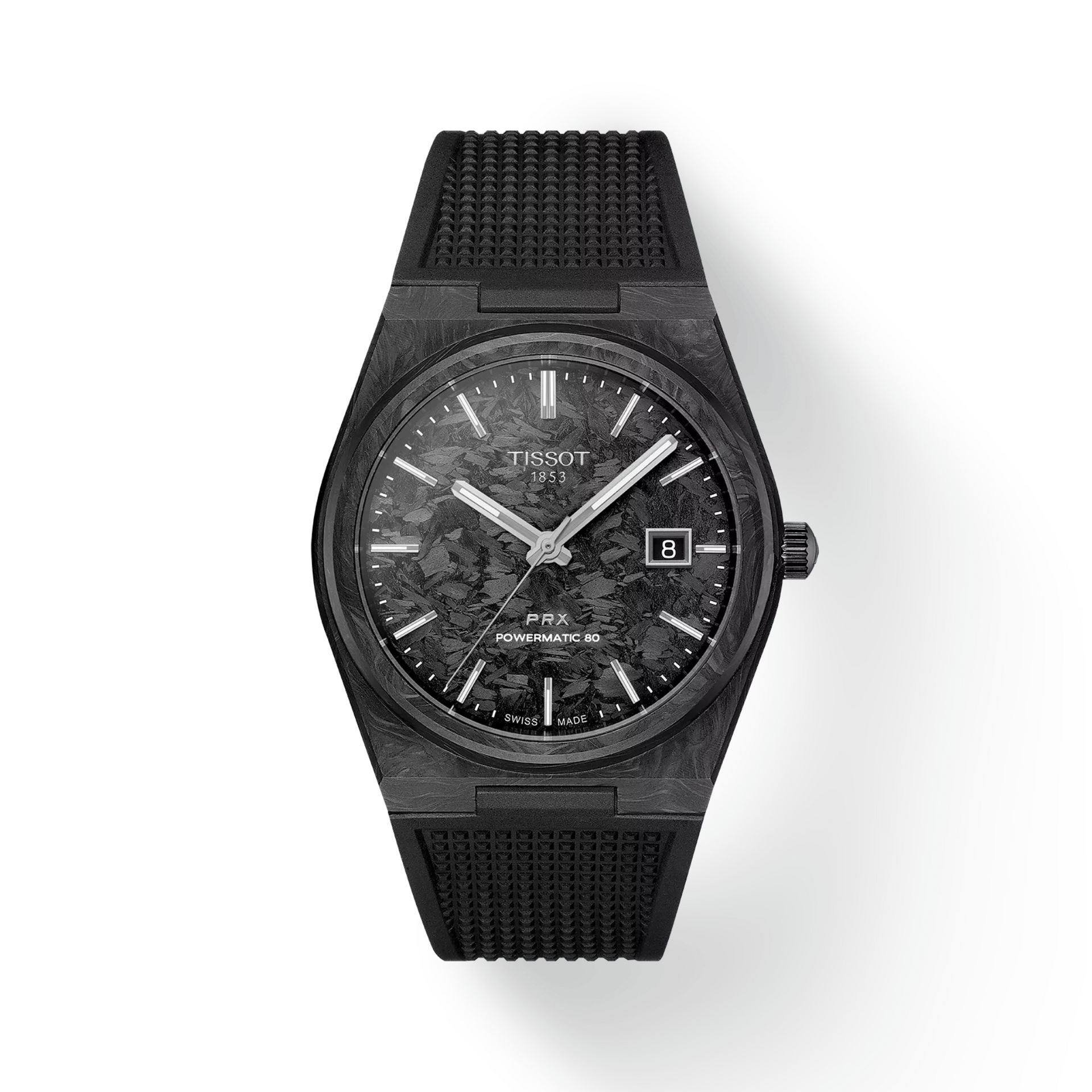 Tissot PRX Powermatic 80 Carbon 40mm Watch T1379079720100