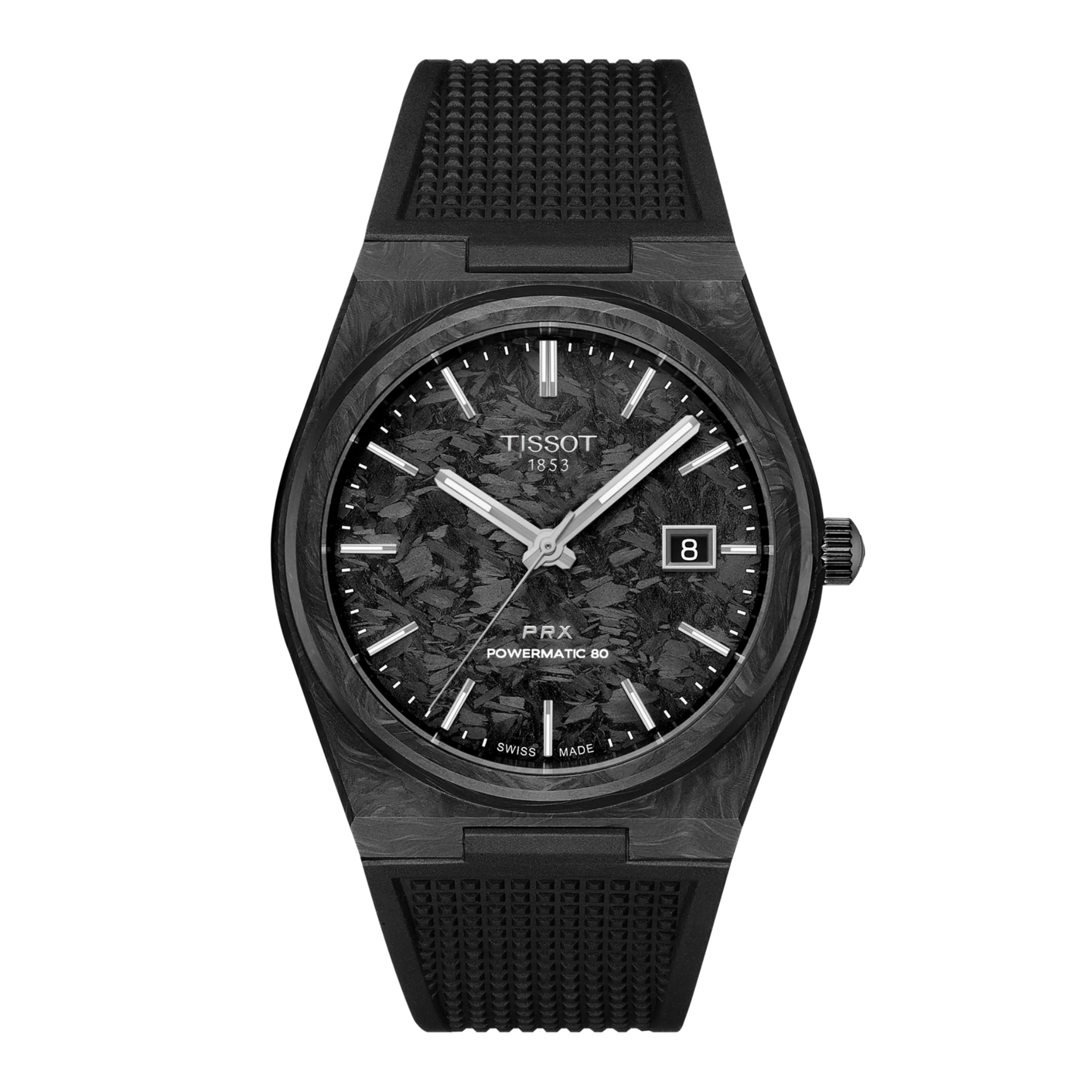 Tissot PRX Powermatic 80 Carbon 40mm Watch T1379079720100