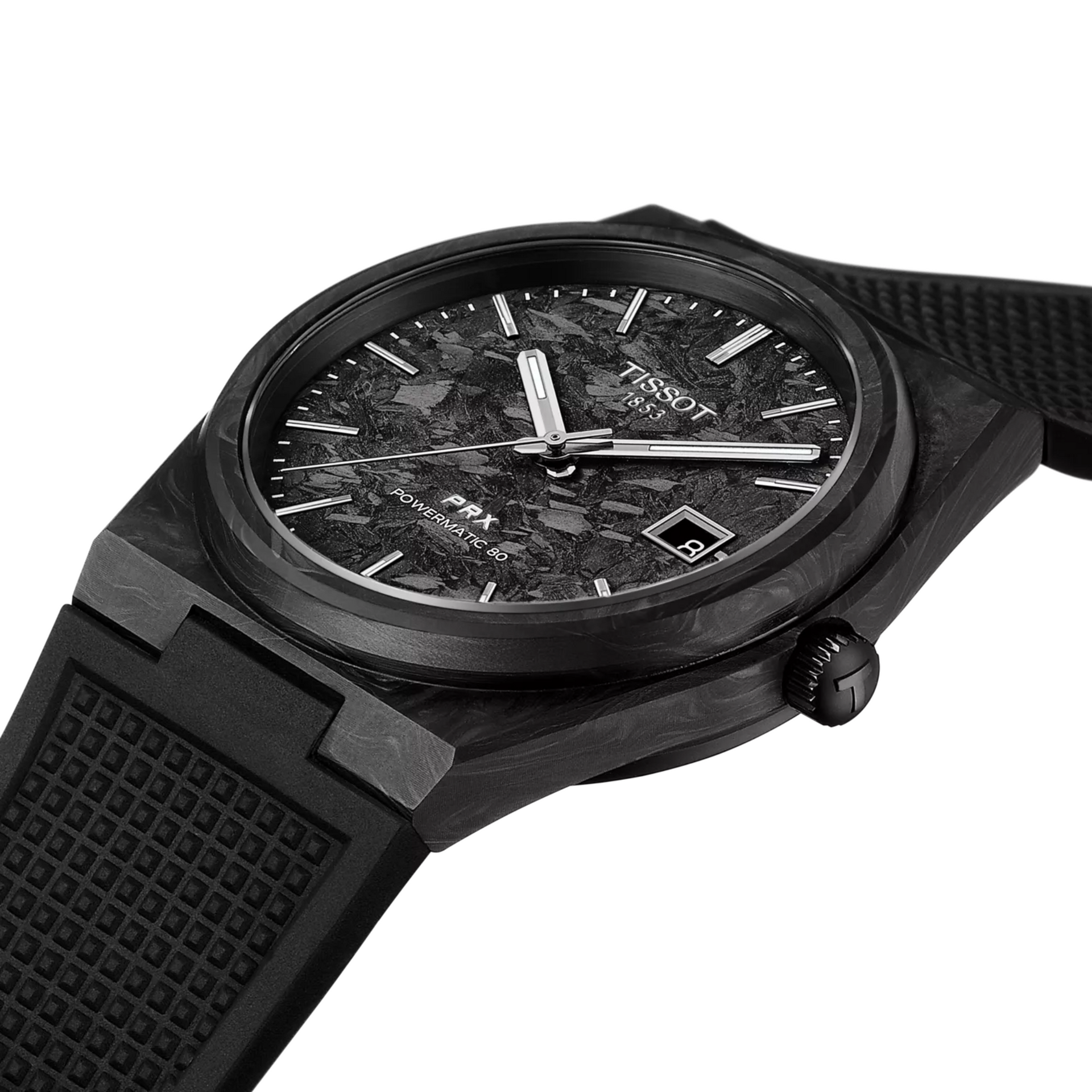 Tissot PRX Powermatic 80 Carbon 40mm Watch T1379079720100