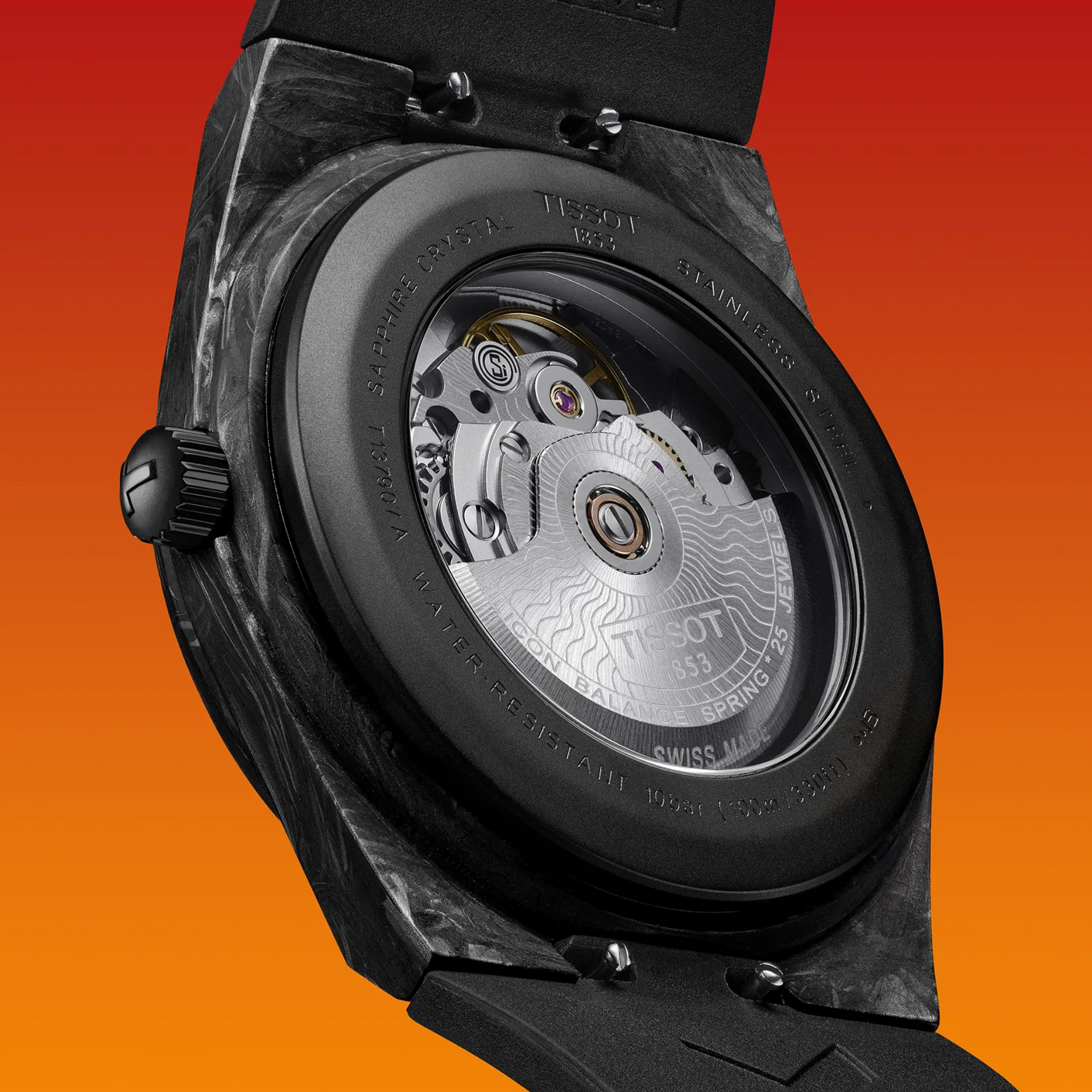 Tissot PRX Powermatic 80 Carbon 40mm Watch T1379079720100