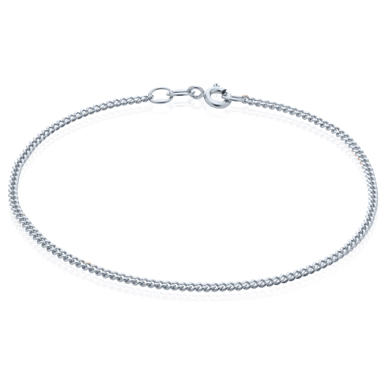 White gold curb bracelet discount