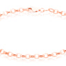 9ct Rose Gold 19cm Oval Belcher Bracelet
