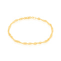 9ct Yellow Gold 19cm 50 Gauge Singapore Bracelet