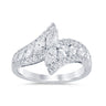 18ct White Gold Marquise & Round Cut 1.20ctw Diamond Ring