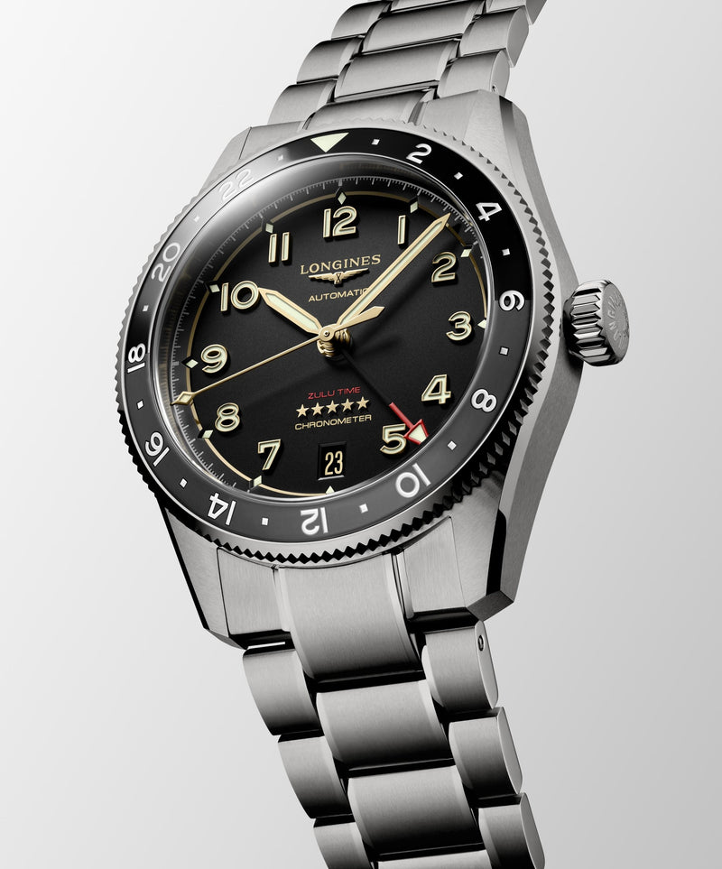 Longines Spirit Zulu Time Titanium Watch L38021536