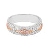 18ct White & Rose Gold Round Cut 0.90 ctw White & Argyle Authenticated Pink Diamond Ring