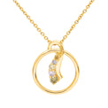 18ct Yellow Gold Round Cut 0.13 ctw Fancy Orange, Fancy Green, Fancy Yellow, Argyle Authenticated Pink & Argyle Authenticated Blue Diamond Necklace