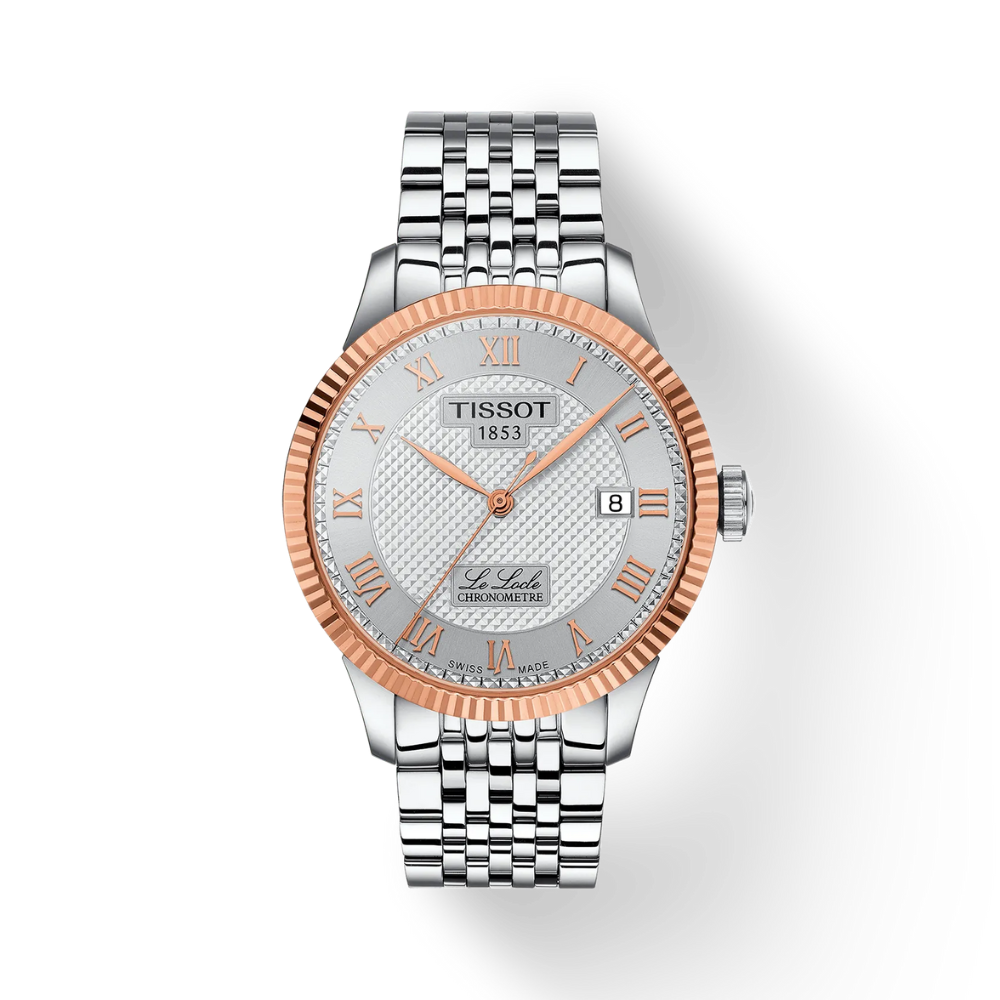Tissot Le Locle COSC 39mm 18ct Gold Bezel Watch T9324084103300