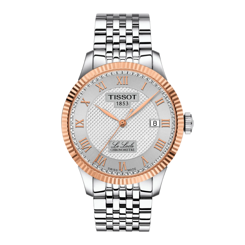 Tissot Le Locle COSC 39mm 18ct Gold Bezel Watch T9324084103300