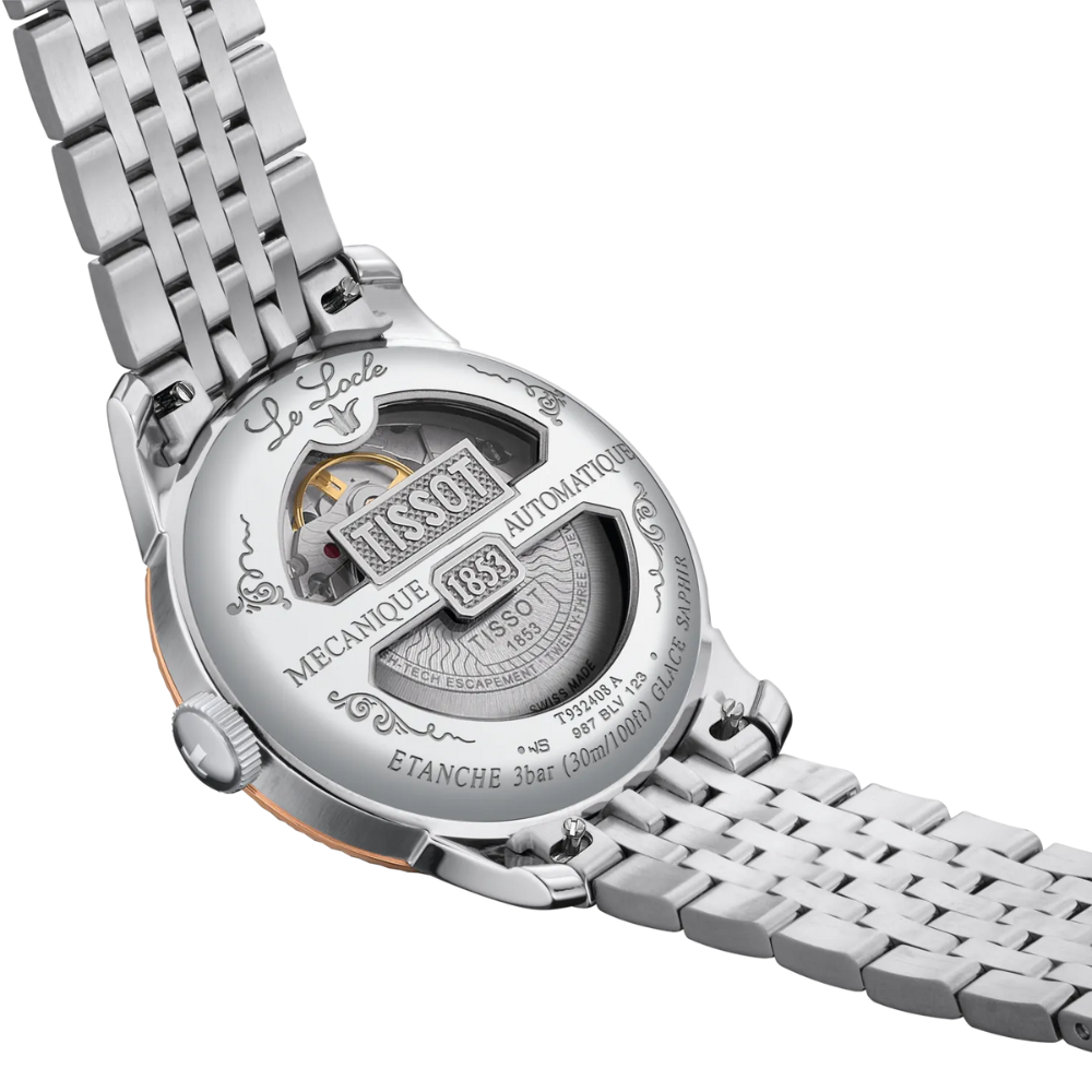 Tissot Le Locle COSC 39mm 18ct Gold Bezel Watch T9324084103300
