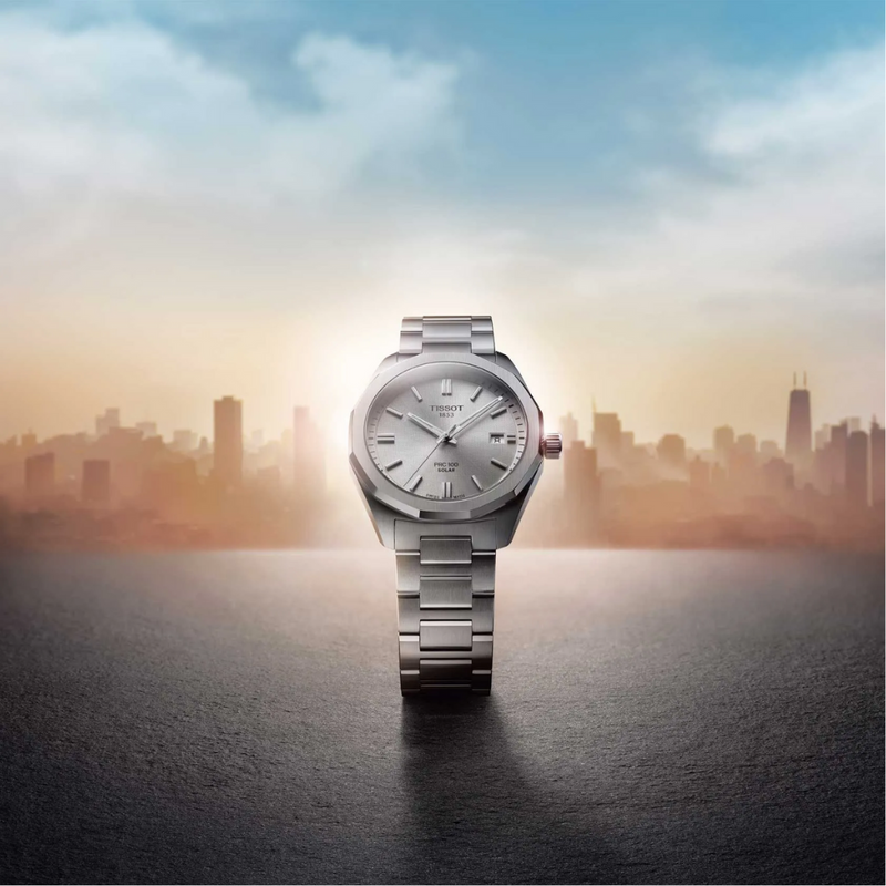 Tissot PRC 100 Solar Quartz 39mm Watch T1514221103100