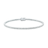 9ct White Gold Round Cut 3.00ctw Diamond Tennis Bracelet