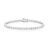 9ct White Gold Round Cut 6.00ctw Diamond Tennis Bracelet