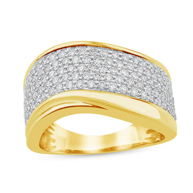 18ct Yellow Gold Round Cut 1.22 ctw Diamond Ring