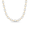 9ct Yellow Gold Brilliant Round Cut 4.00ctw Diamond Necklace