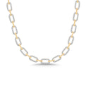 9ct Yellow Gold Brilliant Round Cut 4.00ctw Diamond Necklace