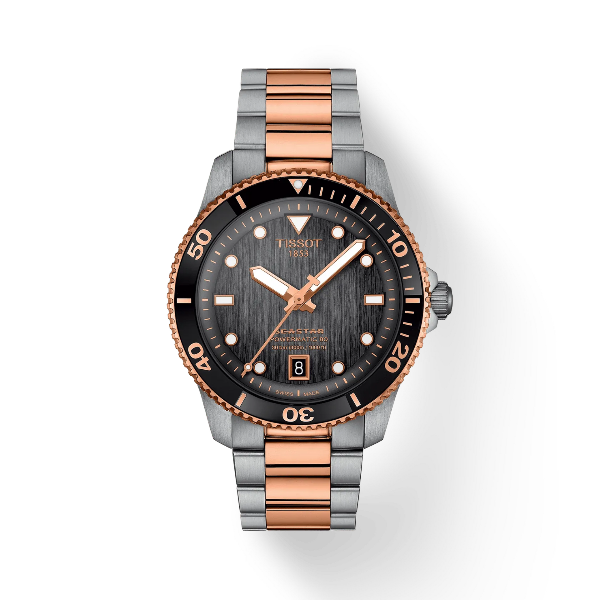 Tissot Seastar 1000 Powermatic 80 40mm Watch T1208072205101