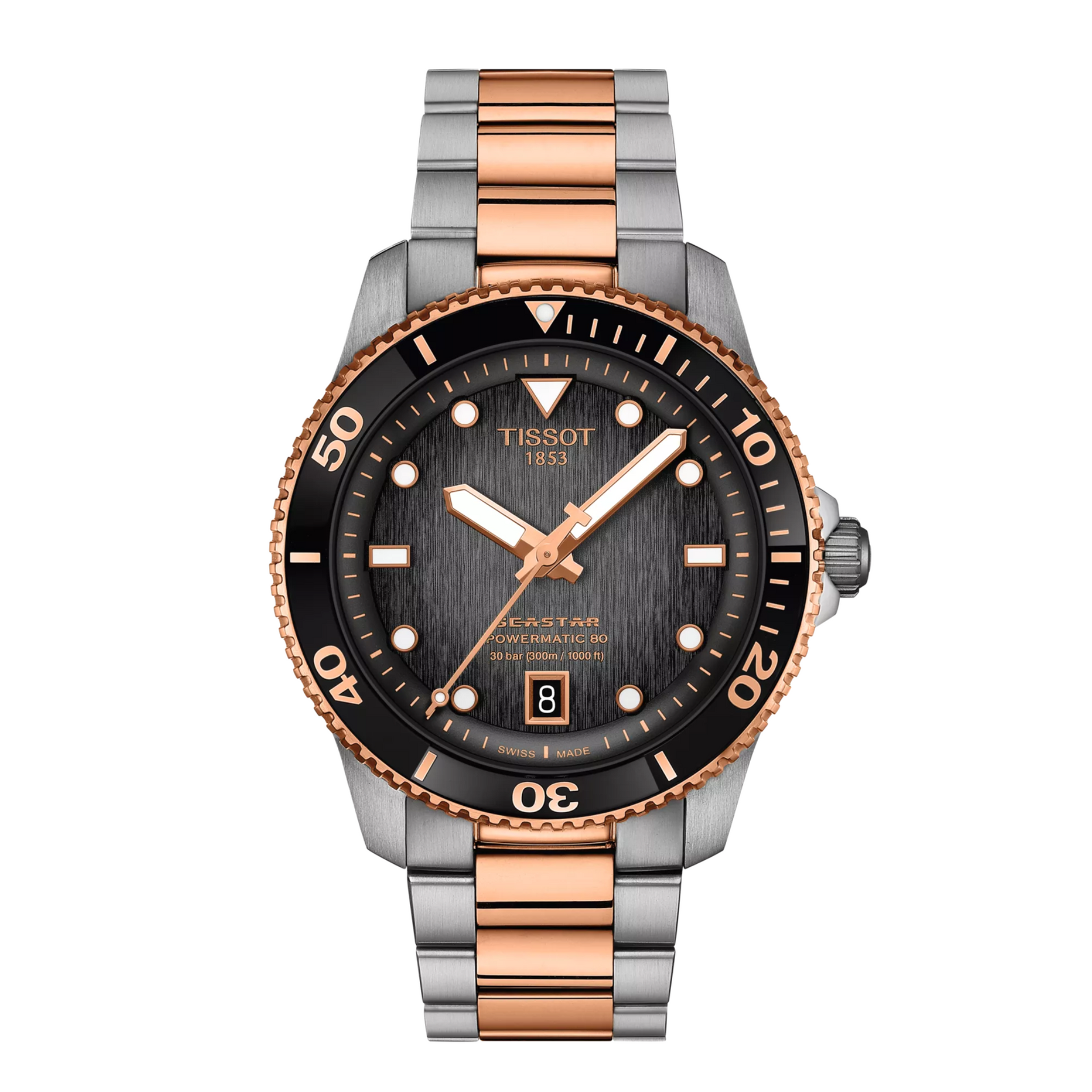 Tissot Seastar 1000 Powermatic 80 40mm Watch T1208072205101