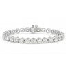 9ct White Gold Round Cut 15.00 ctw Lab Grown Diamond Tennis Bracelet