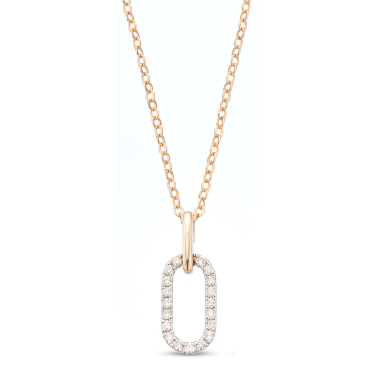 9ct Yellow Gold Brilliant Round Cut 0.27ctw Diamond Pendant