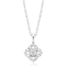 9ct White Gold Round Cut 0.50 ctw Diamond Pendant