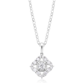 9ct White Gold Round Cut 0.50 ctw Diamond Pendant
