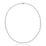 9ct White Gold Marquise & Round Cut 15.00 ctw Lab Grown Diamond Necklace