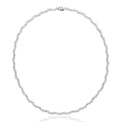 9ct White Gold Marquise & Round Cut 15.00 ctw Lab Grown Diamond Necklace