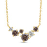 9ct Yellow Gold Round Cut 0.33 ctw Australian Champagne & White Diamond Pendant