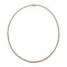 18ct Yellow Gold Oval Cut 20.00 ctw Australian Champagne & White Diamond Necklace